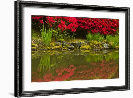 Portland Japanese Garden in Spring, Portland, Oregon, Usa-Michel Hersen-Framed Photographic Print