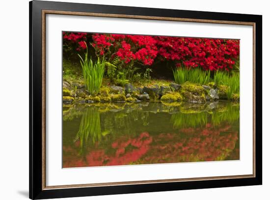 Portland Japanese Garden in Spring, Portland, Oregon, Usa-Michel Hersen-Framed Photographic Print