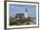 Portland, Maine, USA Famous Head Light lighthouse on rocky cliff.-Bill Bachmann-Framed Photographic Print