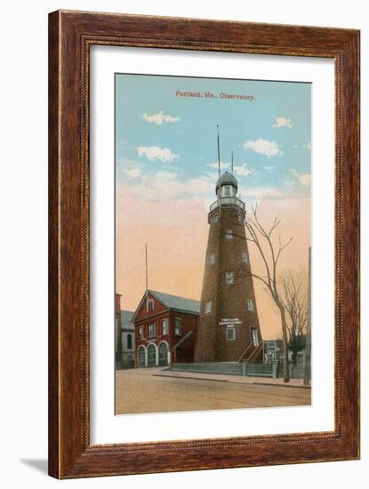 Portland Observatory, Maine-null-Framed Art Print