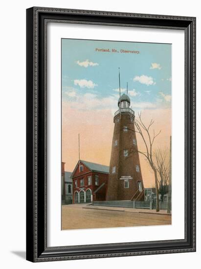 Portland Observatory, Maine-null-Framed Art Print