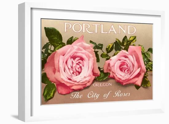 Portland, Oregon, City of Roses-null-Framed Art Print