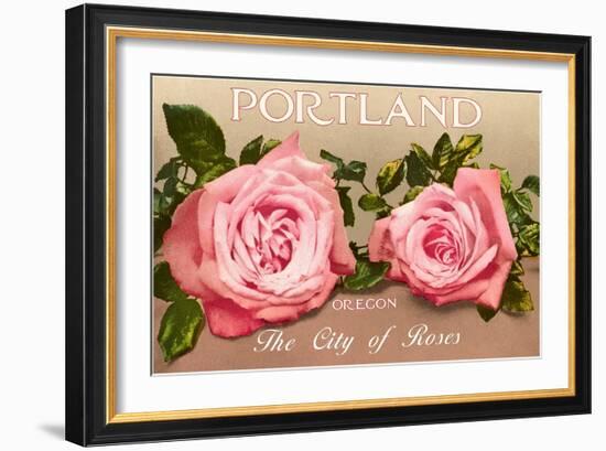 Portland, Oregon, City of Roses-null-Framed Art Print