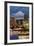 Portland, Oregon - Skyline at Night-Lantern Press-Framed Art Print