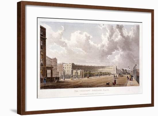 Portland Place, Marylebone, London, 1822-null-Framed Giclee Print