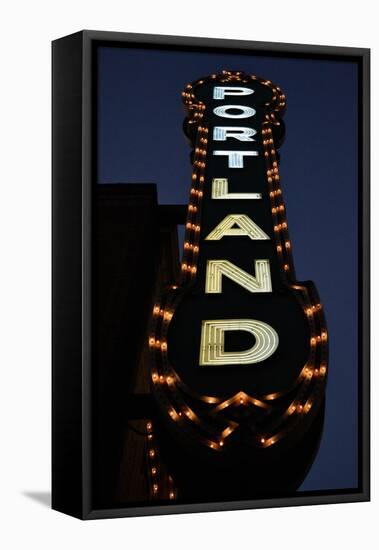 Portland Sign-Brian Moore-Framed Premier Image Canvas