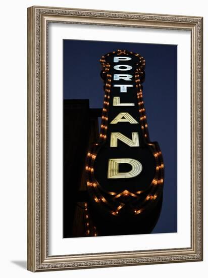 Portland Sign-Brian Moore-Framed Photographic Print