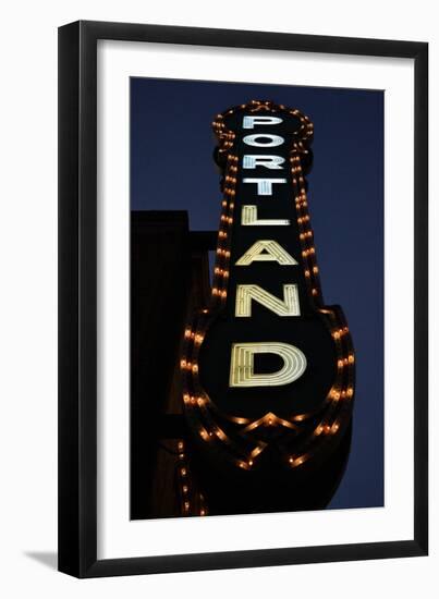 Portland Sign-Brian Moore-Framed Photographic Print