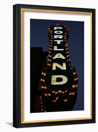 Portland Sign-Brian Moore-Framed Photographic Print