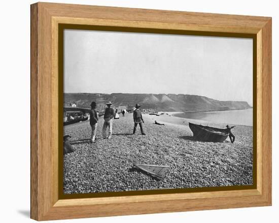 Portland - The Chesil Beach', 1895-Unknown-Framed Premier Image Canvas