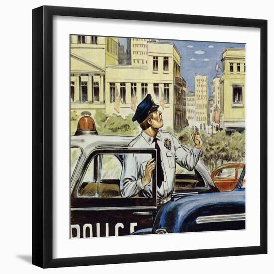 Portland Was Pestered for a Whole Day in 1947-Alberto Salinas-Framed Giclee Print