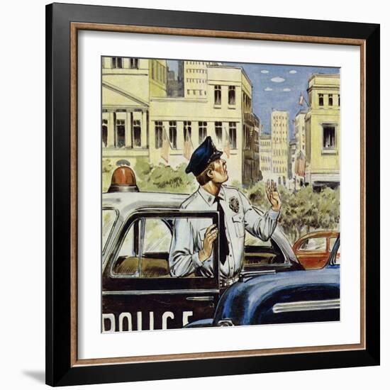 Portland Was Pestered for a Whole Day in 1947-Alberto Salinas-Framed Giclee Print