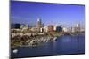 Portland Water Front and Willamitte River, Oregon-Craig Tuttle-Mounted Photographic Print