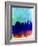 Portland Watercolor Skyline-NaxArt-Framed Art Print