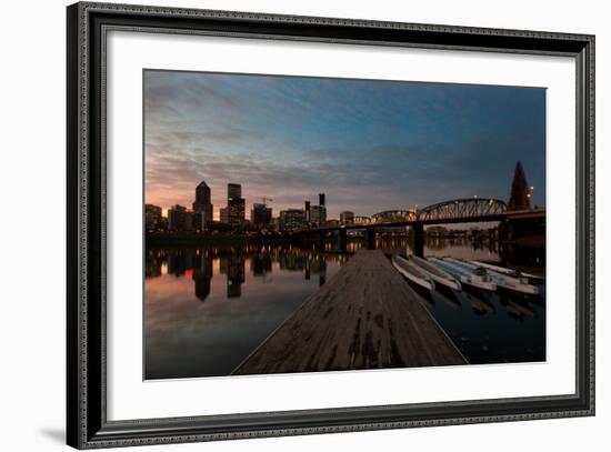 Portland Waterfront II-Erin Berzel-Framed Photographic Print