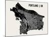 Portland-Mr City Printing-Mounted Art Print