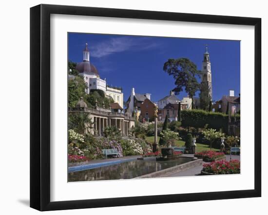 Portmeirion Village, Created by Sir Clough Williams-Ellis Between 1925 and 1972, Porthmadog-Nigel Blythe-Framed Photographic Print