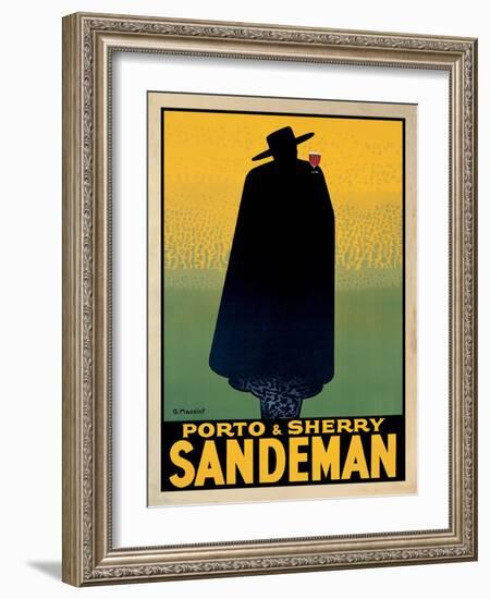 Porto and Sherry Sandeman-Georges Massiot-Framed Art Print