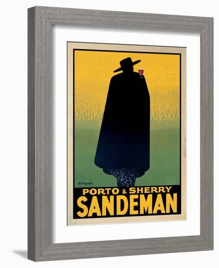 Porto and Sherry Sandeman-Georges Massiot-Framed Art Print