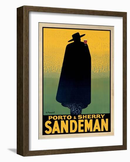 Porto and Sherry Sandeman-Georges Massiot-Framed Art Print