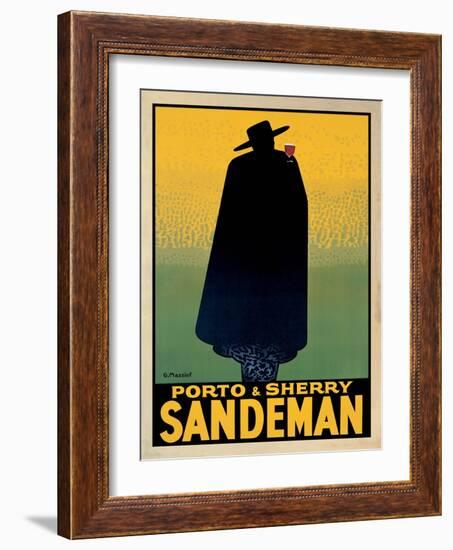 Porto and Sherry Sandeman-Georges Massiot-Framed Art Print