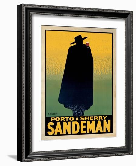 Porto and Sherry Sandeman-Georges Massiot-Framed Art Print