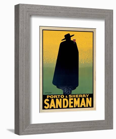 Porto and Sherry Sandeman-Georges Massiot-Framed Art Print