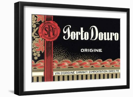 Porto Douro Port Label-null-Framed Art Print