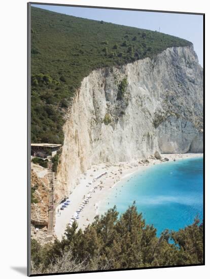 Porto Katsiki Beach, West Coast of Lefkada, Ionian Islands, Greek Islands, Greece, Europe-Robert Harding-Mounted Photographic Print