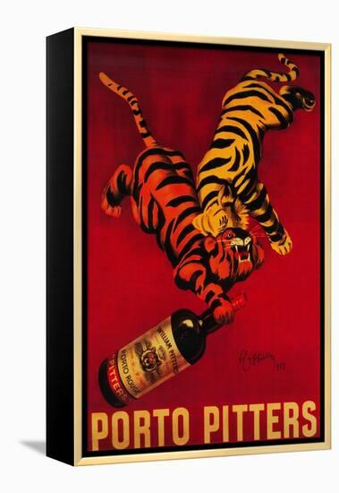 Porto Pitters Vintage Poster - Europe-Lantern Press-Framed Stretched Canvas