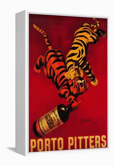 Porto Pitters Vintage Poster - Europe-Lantern Press-Framed Stretched Canvas