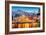 Porto, Portugal Old City Skyline from across the Douro River-Sean Pavone-Framed Photographic Print