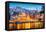 Porto, Portugal Old City Skyline from across the Douro River-Sean Pavone-Framed Premier Image Canvas