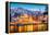 Porto, Portugal Old City Skyline from across the Douro River-Sean Pavone-Framed Premier Image Canvas