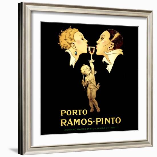 Porto Ramos-Pinto, Vintage French Advertisement Poster by Rene Vincent-Piddix-Framed Art Print