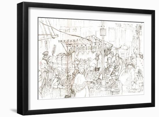 Portobello Market-Mary Kuper-Framed Giclee Print