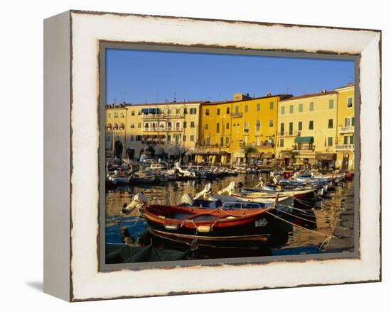Portoferraio Harbour, Livorno Province, Elba, Tuscany, Italy-Bruno Morandi-Framed Premier Image Canvas