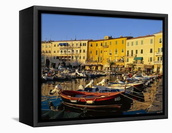 Portoferraio Harbour, Livorno Province, Elba, Tuscany, Italy-Bruno Morandi-Framed Premier Image Canvas