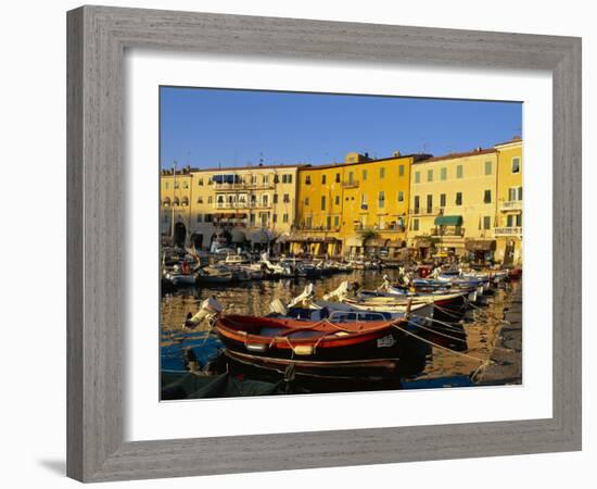 Portoferraio Harbour, Livorno Province, Elba, Tuscany, Italy-Bruno Morandi-Framed Photographic Print