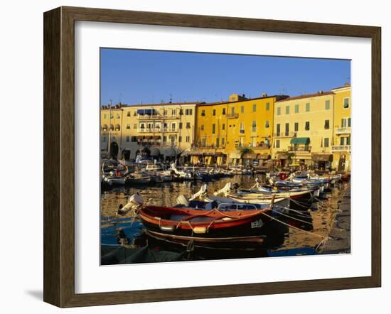 Portoferraio Harbour, Livorno Province, Elba, Tuscany, Italy-Bruno Morandi-Framed Photographic Print