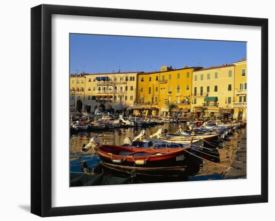 Portoferraio Harbour, Livorno Province, Elba, Tuscany, Italy-Bruno Morandi-Framed Photographic Print