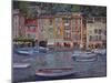 Portofino al Crepuscolo-Guido Borelli-Mounted Giclee Print