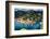 Portofino Birds Eye View, Liguria, Italy-George Oze-Framed Photographic Print