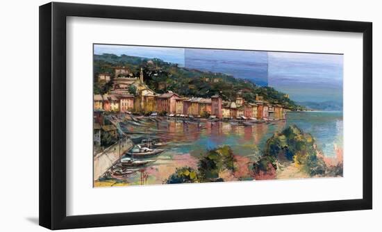 Portofino d'estate-Luigi Florio-Framed Art Print