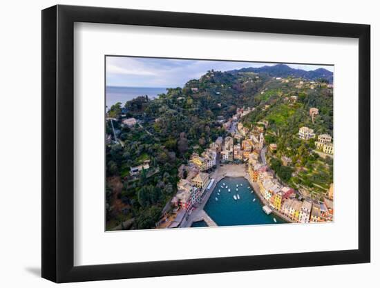Portofino from above-Marco Carmassi-Framed Photographic Print