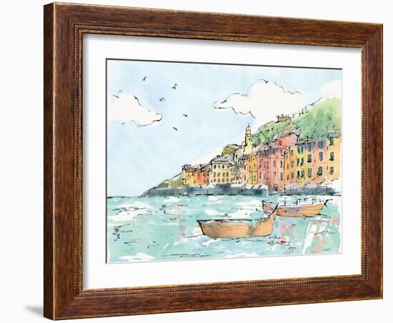 Portofino I-Anne Tavoletti-Framed Art Print