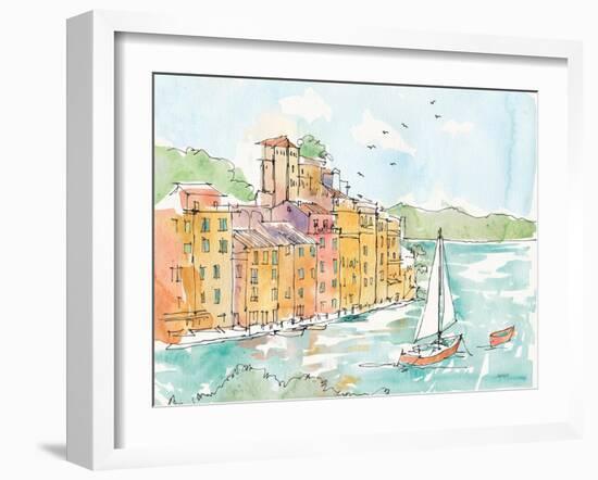 Portofino II-Anne Tavoletti-Framed Art Print