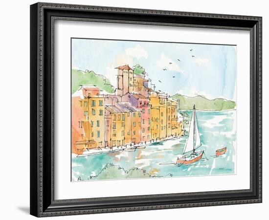 Portofino II-Anne Tavoletti-Framed Art Print