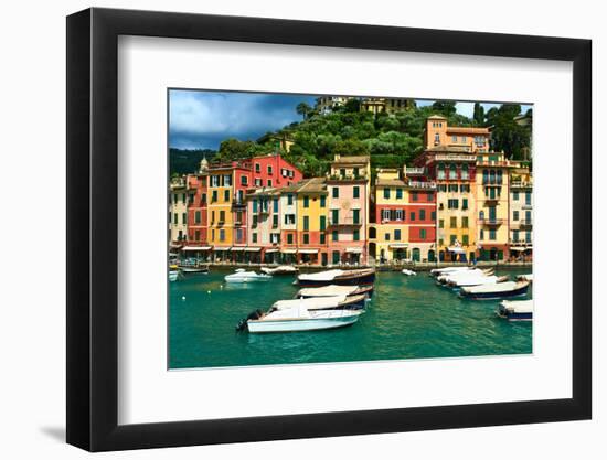 Portofino Village on Ligurian Coast in Italy-haveseen-Framed Photographic Print