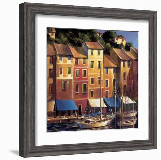 Portofino Waterfront-Michael O'Toole-Framed Giclee Print